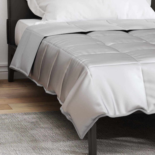vidaXL Одеяло Двойно 200x140см. Silver