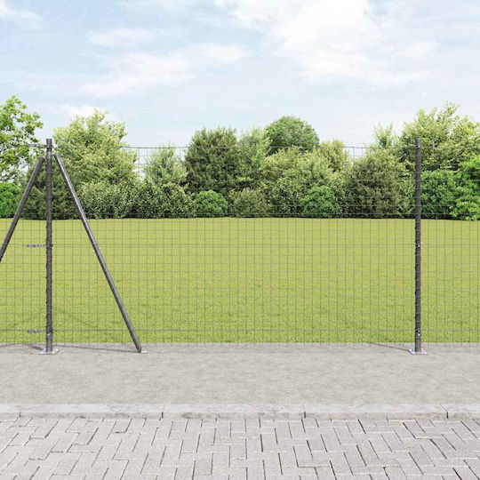 vidaXL Garden Fencing Material 52pcs Gray