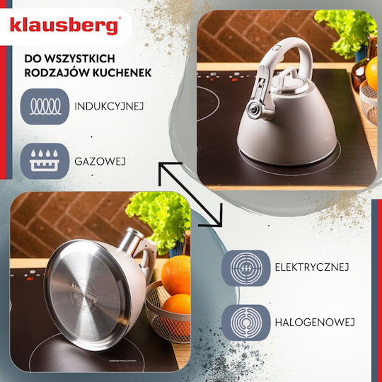 Klausberg Кана Неръждаем Бежов 2500мл