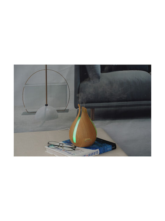 Sixu LED Aromatherapie-Diffusor Ultraschall mit Timer Braun 200ml