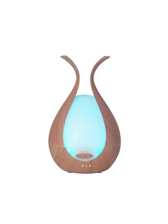 Sixu Lumini LED Dispozitiv de aromaterapie Ultrasonic cu temporizator Maro 200ml