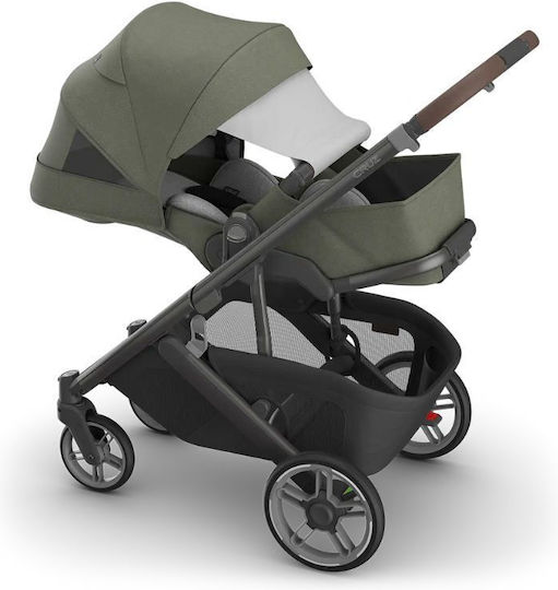 UPPAbaby Cruz V3 Adjustable Triplet Stroller Suitable for Newborn Meadow Green