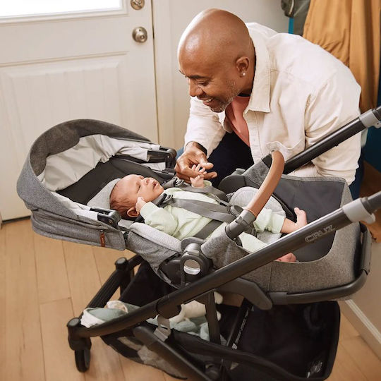 UPPAbaby Cruz V3 Adjustable Triplet Stroller Suitable for Newborn Meadow Green