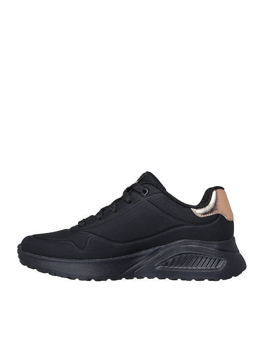 Skechers Uno Lite Sneakers Μαύρα
