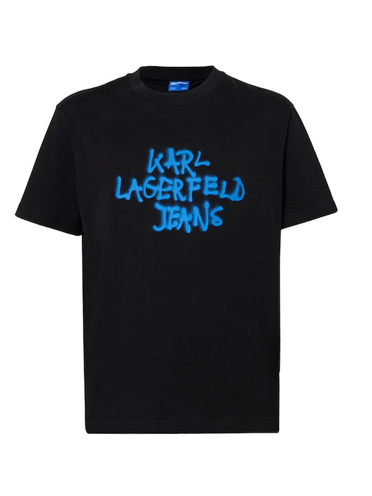 T-shirt Black-blue