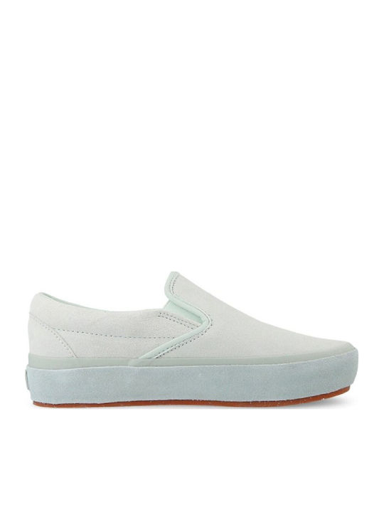Outsole Classic Women's Canvas Slip-Ons Blue Flower/Metal