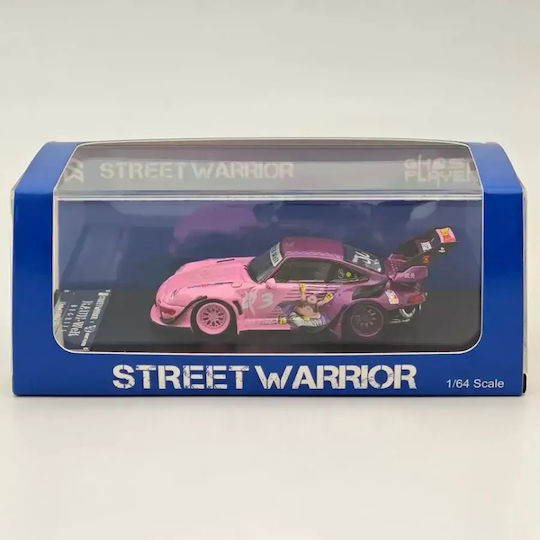 Machetă Mașină Porsche Rwb 993 Majin Buu Roz 1:64 Street Weapon
