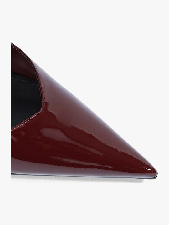 Pumps mit hohem Absatz Burgundisch
