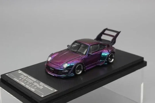 Macheta Auto Porsche Rwb 993 Chameleon High Tail Violet 1:64 Street Weapon