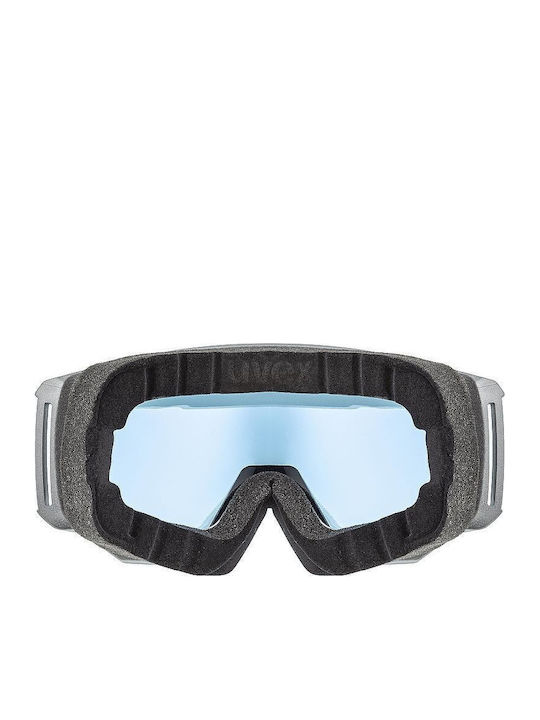 Uvex Μάσκα Σκι & Snowboard Ενηλίκων Μαύρη με Φακό Καθρέπτη σε Μαύρο Χρώμα