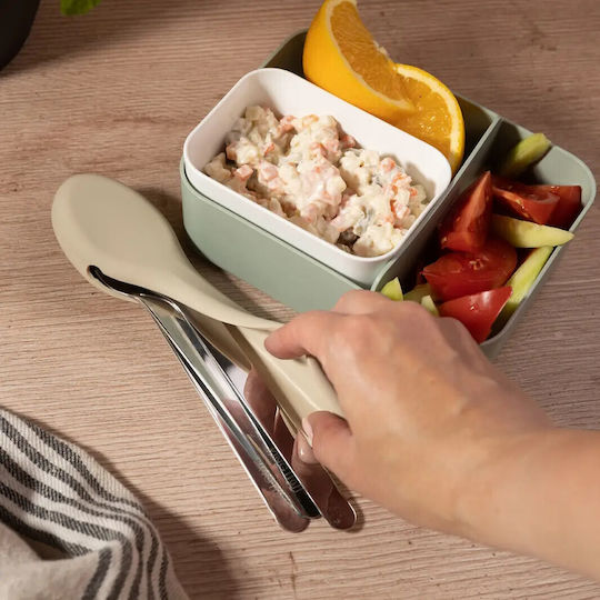 Set 3 Cutlery Kinghoff Kh 1954 Silicone Storage Case Stainless Steel Silver