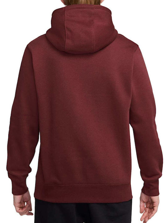 Hoodie Sweatshirt with Hood Red