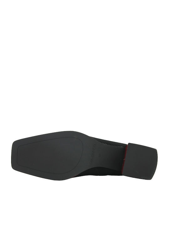 Ghete Dama Ankle Boots cu Toc Mediu Negre