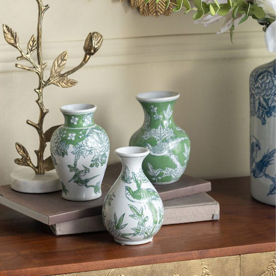 Artekko Decorative Vase Melania White 10x10x15.5cm