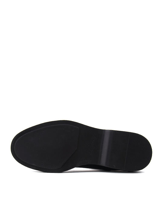 Leather Women's Ankle Boots Black