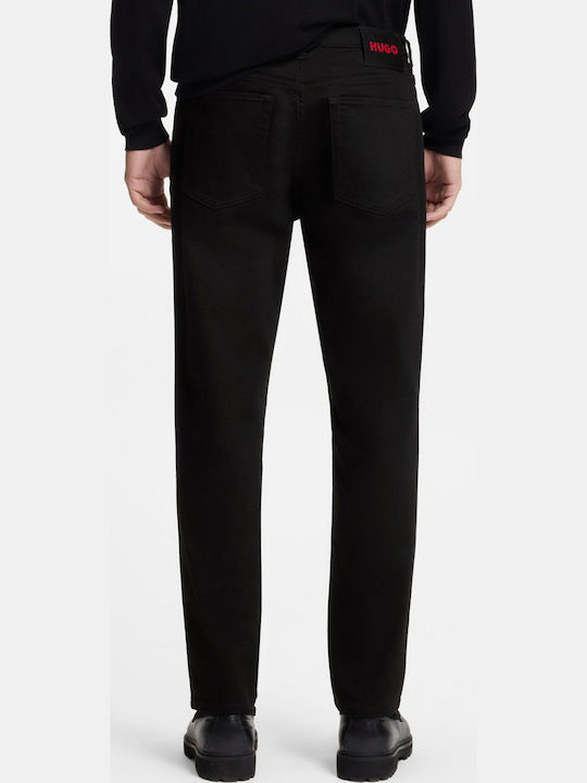 Hugo 634 Ανδρικό Παντελόνι Τζιν Ελαστικό Regular Fit Tapered Black Hugo 634 Ανδρικό Παντελόνι Τζιν Ελαστικό Regular Fit Tapered Black