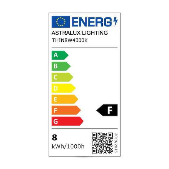 Alpha Delta Fluorescent Light 8w Power Cord Fis 400k Natural White Furniture Office Bathroom