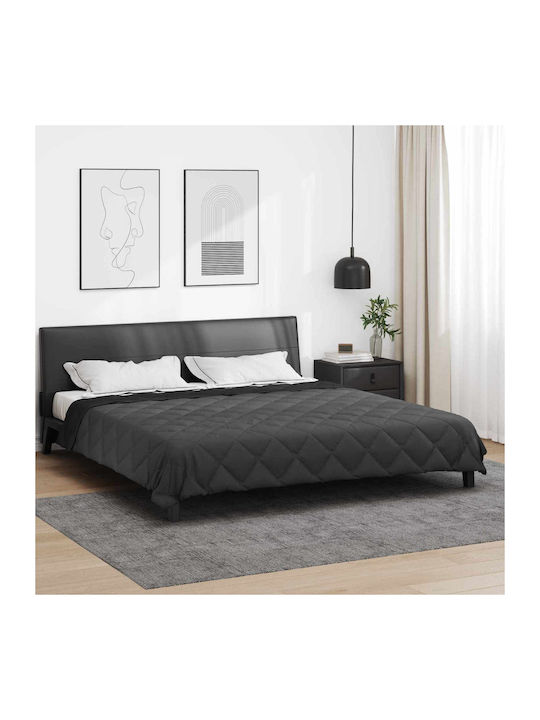 vidaXL Плик за Завивка Двоен 200x200 Black, Anthracite