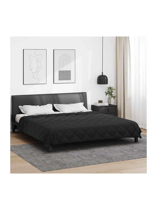 vidaXL Плик за Завивка Кинг Сайз 220x240 Черно