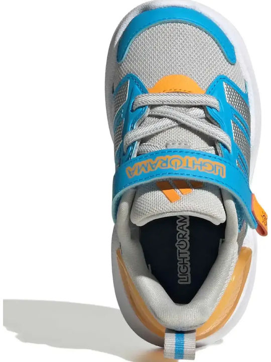 Kids Sports Running Shoes with Hoop & Loop Closure Light Blue