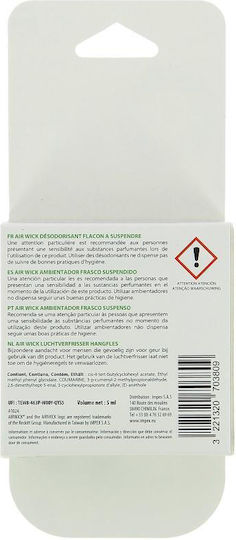 Air Wick Κρεμαστό Αρωματικό Υγρό Αυτοκινήτου Vanilla 5ml 070380