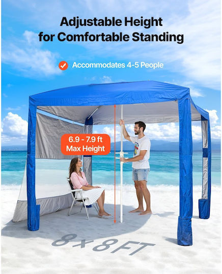 Vevor Beach Tent for 5 People in Blue