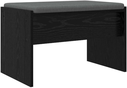 Entry Furniture with Bench Black Beech 60x38x46cm