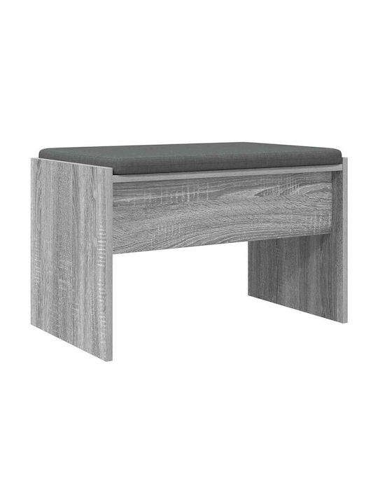 Entry Furniture with Bench Gray Sonoma 60x38x46cm