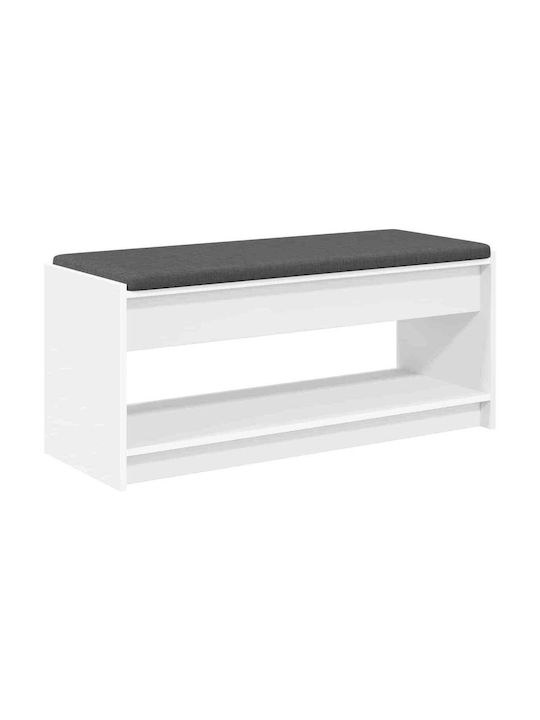 Eingangsmöbel mit Bank White 100x38x46cm