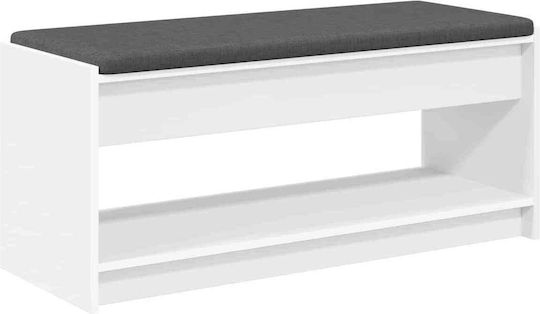 Eingangsmöbel mit Bank White 100x38x46cm