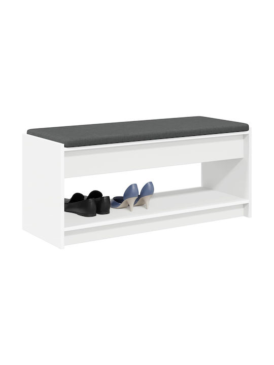 Eingangsmöbel mit Bank White 100x38x46cm