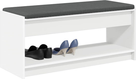 Eingangsmöbel mit Bank White 100x38x46cm