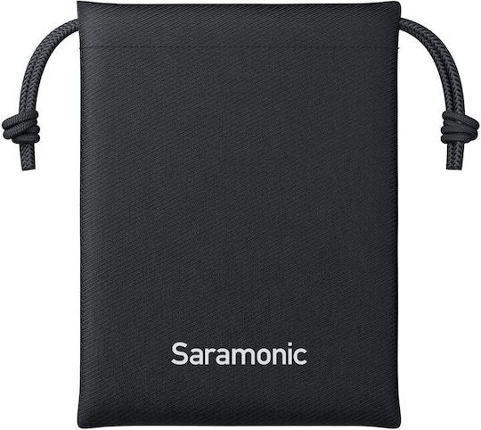 Saramonic Air-02 Set Wireless Microphone Πέτου, Clip On Journalistic in Gray Color