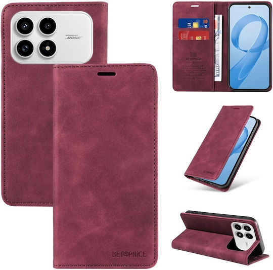 Betopnice 003 Book Μπορντό (Poco F8 Pro)