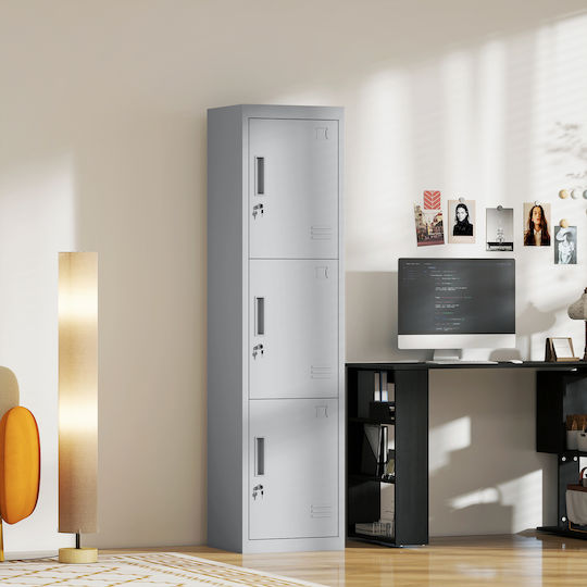 HomCom Μεταλλικό Ερμάριo 45x38x180εκ.