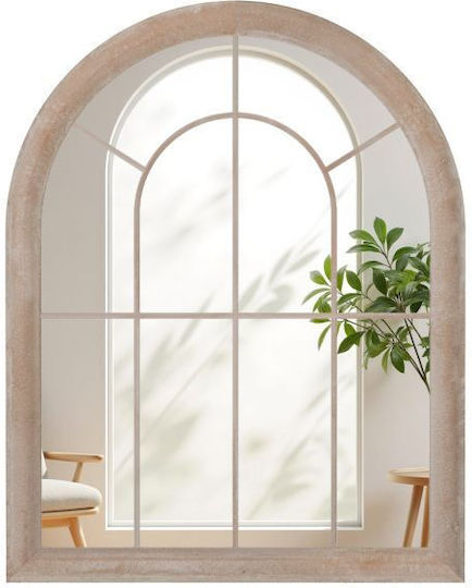 Costway HZ10393GR Καθρέπτης Τοξωτός Γκρι 88x69.5cm Costway HZ10393GR Καθρέπτης Τοξωτός Γκρι 88x69.5cm