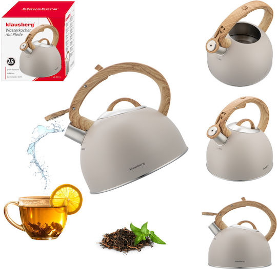 Klausberg Βραστήρας Ανοξείδωτος Γκρι 2500ml
