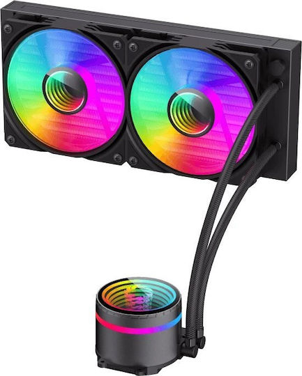 GameMax IceBurg 240 AIO Водно Охлаждане За CPU С 2 Вентилатора 120mm И RGB Осветление