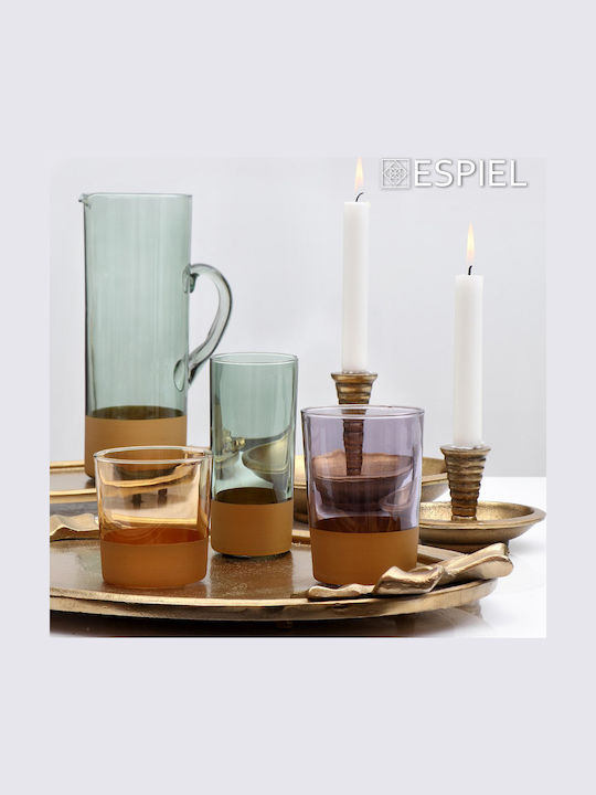 Espiel Kerzenhalter Aluminium in Bronze Farbe 21cm 1Stück