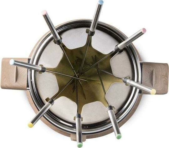 Domo Electric Stainless Steel Fondue Pot White 29cm