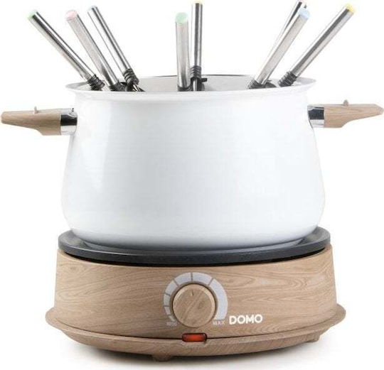 Domo Electric Stainless Steel Fondue Pot White 29cm