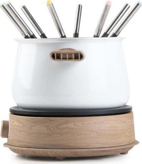 Domo Electric Stainless Steel Fondue Pot White 29cm