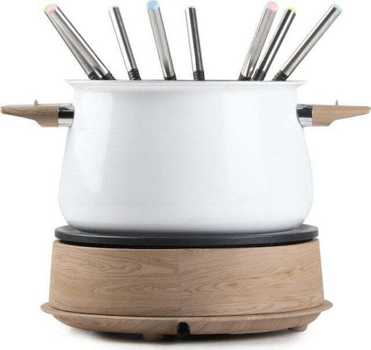 Domo Electric Stainless Steel Fondue Pot White 29cm