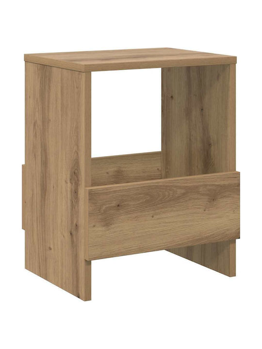 vidaXL PU Magazine Rack Brown 35x30x45cm