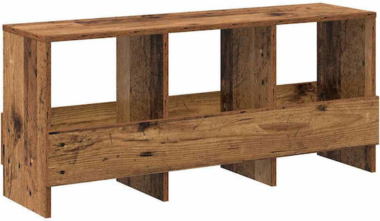 vidaXL PU Magazine Rack Brown 45x30x102cm