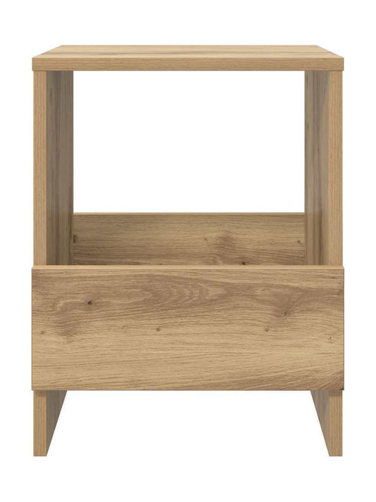 vidaXL PU Magazine Rack Brown 35x30x45cm