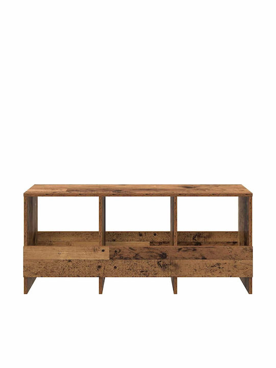 vidaXL PU Magazine Rack Brown 45x30x102cm