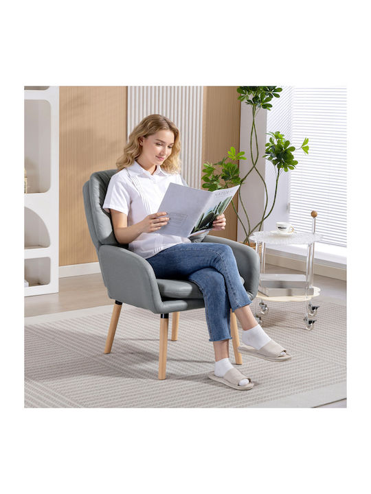 Armchair Gray 68x74x89cm