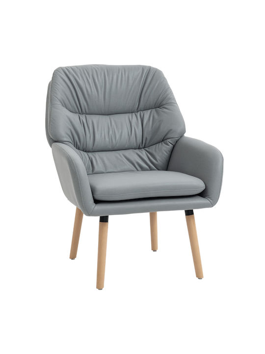 Armchair Gray 68x74x89cm
