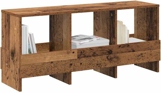 vidaXL PU Magazine Rack Brown 45x30x102cm